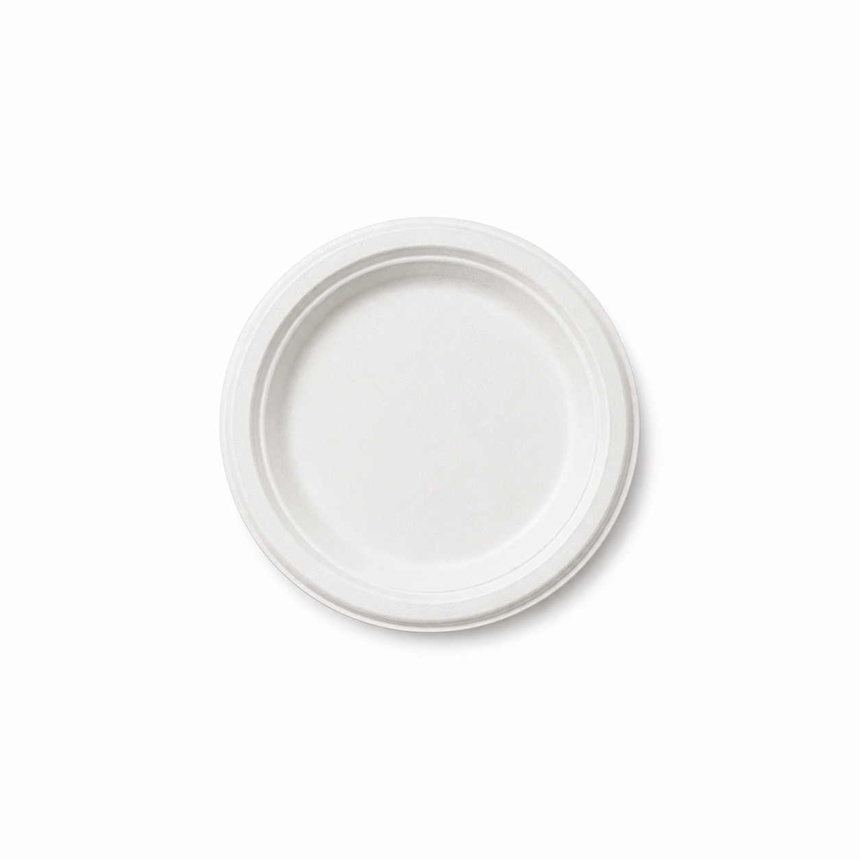 Plain Bagasse Snack Plates