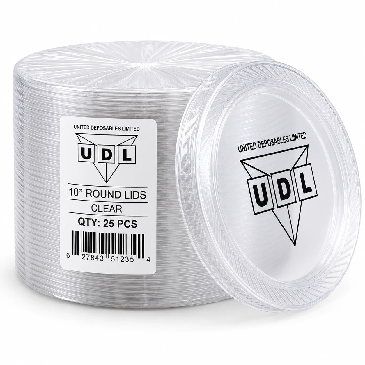 Plain Plastic Plates-White
