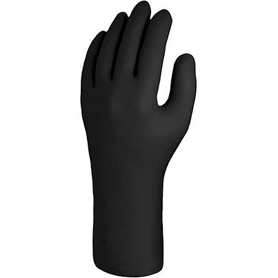 Black Nitrile Gloves P/F