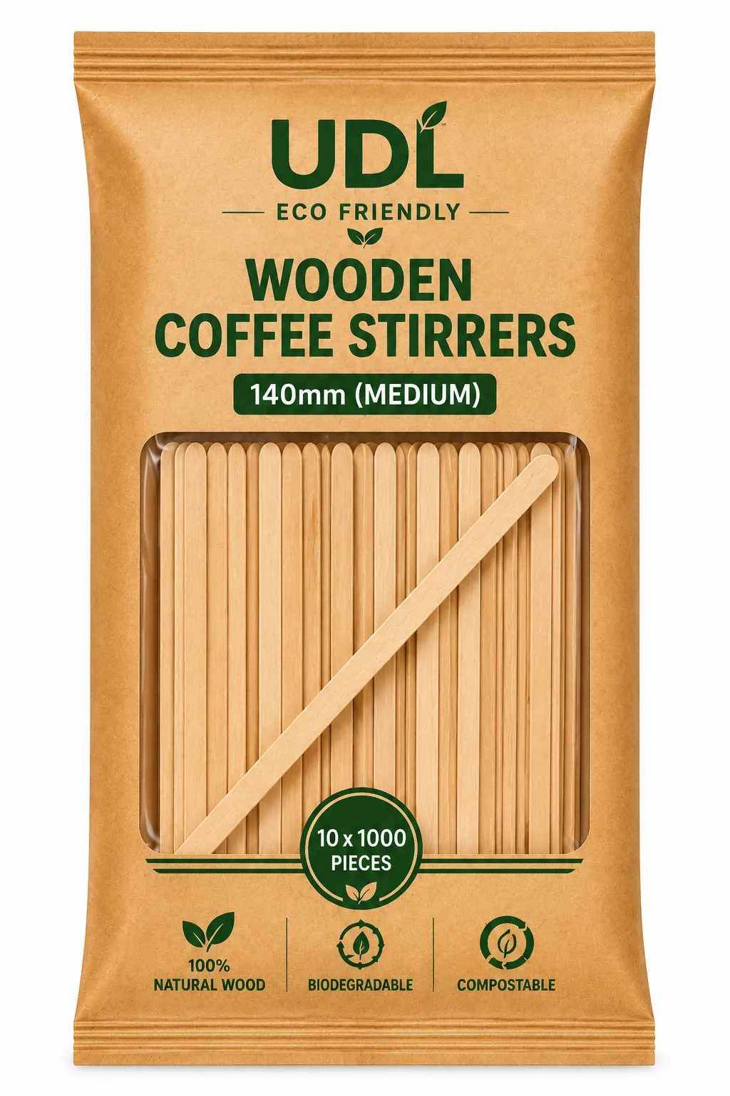 10x1000 180mm Large Coffee Stirrers